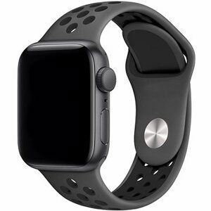 Eternico Sporty na Apple Watch 42 mm/44 mm/45 mm Deep Black and Gray