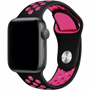 Eternico Sporty na Apple Watch 38 mm/40 mm/41 mm Vibrant Pink and Black