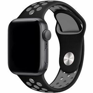 Eternico Sporty na Apple Watch 38 mm/40 mm/41 mm Elephant Gray and Black