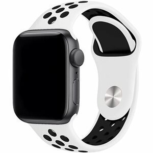 Eternico Sporty na Apple Watch 38 mm/40 mm/41 mm Dark Gray and White