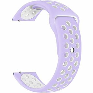 Eternico Sporty Universal Quick Release 20 mm Pure White and Purple