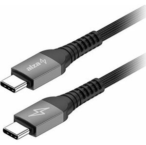 AlzaPower AluCore USB-C to USB-C 2.0 100W Ultra Durable 2m tmavo sivý