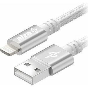 AlzaPower AluCore USB-A to Lightning MFi (C189) 0.5m strieborný