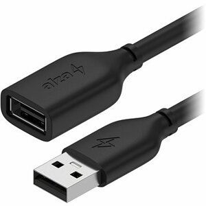 AlzaPower Core USB-A (M) to USB-A (F) 2.0, 2 m čierny