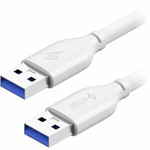 AlzaPower Core USB-A (M) to USB-A (M) 3.0, 1.5 m biely