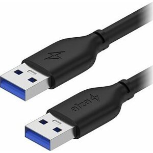 AlzaPower Core USB-A to USB-A 3.2 Gen 1 3m čierny