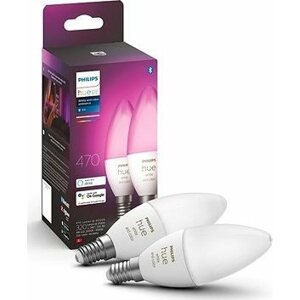 Philips Hue White and Color Ambiance 6 W E14 súprava 2 ks