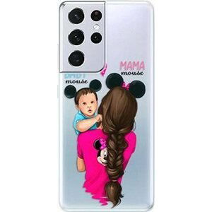 iSaprio Mama Mouse Brunette and Boy pre Samsung Galaxy S21 Ultra