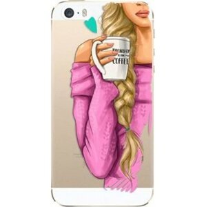 iSaprio My Coffe and Blond Girl na iPhone 5 / 5S / SE