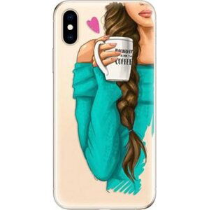 iSaprio My Coffe and Brunette Girl na iPhone XS