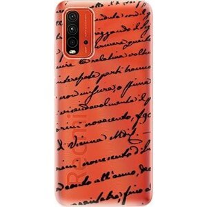 iSaprio Handwriting 01 - black na Xiaomi Redmi 9T