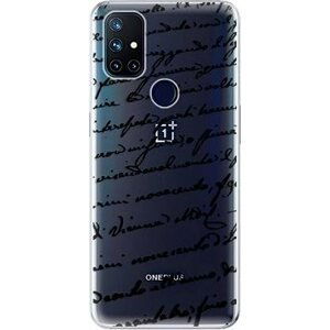 iSaprio Handwriting 01 – black pre OnePlus Nord N10 5G