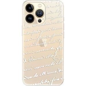 iSaprio Handwriting 01 – white pre iPhone 13 Pro Max