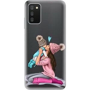 iSaprio Kissing Mom Brunette and Boy pre Samsung Galaxy A03s