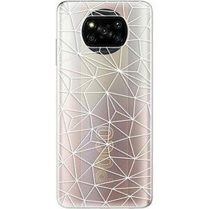 iSaprio Abstract Triangles 03 white pre Xiaomi Poco X3 Pro/X3 NFC