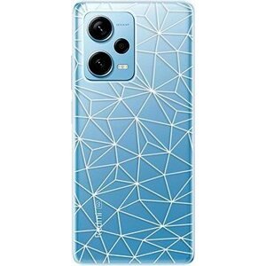 iSaprio Abstract Triangles 03 pro white pre Xiaomi Redmi Note 12 Pro 5G / Poco X5 Pro 5G