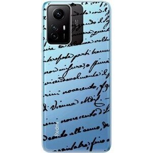 iSaprio Handwriting 01 pre black pro Xiaomi Redmi Note 12S