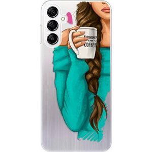 iSaprio My Coffe and Brunette Girl pre Samsung Galaxy A14 / A14 5G