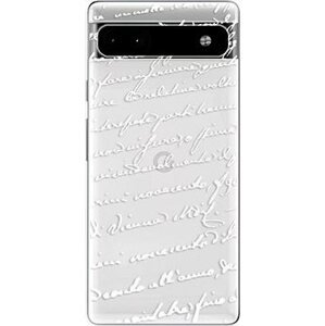 iSaprio Handwriting 01 pro white na Google Pixel 6a 5G