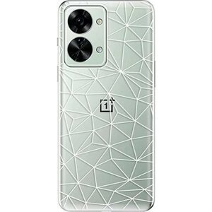 iSaprio Abstract Triangles 03 pro white na OnePlus Nord 2T 5G