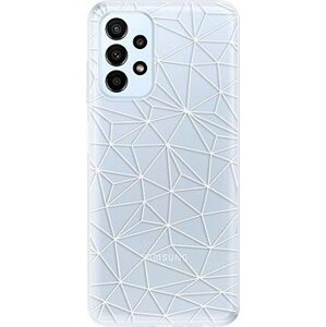 iSaprio Abstract Triangles 03 pro white na Samsung Galaxy A23/A23 5G