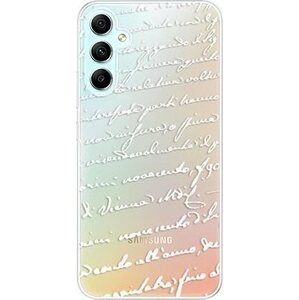 iSaprio Handwriting 01 pro white pro Samsung Galaxy A34 5G