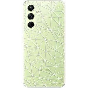 iSaprio Abstract Triangles 03 pro white pro Samsung Galaxy A54 5G