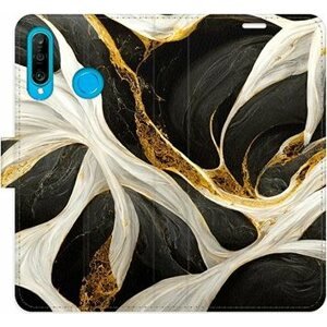 iSaprio flip puzdro BlackGold Marble pre Huawei P30 Lite