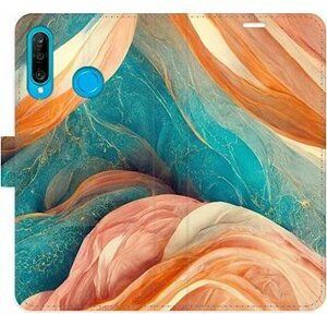 iSaprio flip puzdro Blue and Orange pre Huawei P30 Lite