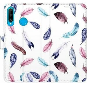 iSaprio flip puzdro Colorful Feathers pre Huawei P30 Lite