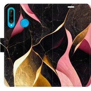 iSaprio flip puzdro Gold Pink Marble 02 pre Huawei P30 Lite