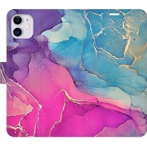 iSaprio flip pouzdro Colour Marble 02 pro iPhone 11