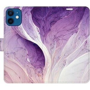 iSaprio flip puzdro Purple Paint na iPhone 12 mini