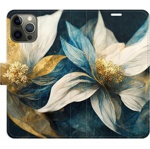 iSaprio flip puzdro Gold Flowers na iPhone 12/12 Pro