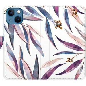 iSaprio flip pouzdro Ornamental Leaves pro iPhone 13 mini