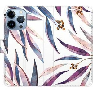 iSaprio flip pouzdro Ornamental Leaves pro iPhone 13 Pro