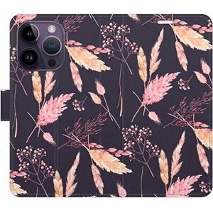 iSaprio flip pouzdro Ornamental Flowers 02 pro iPhone 14 Pro