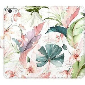 iSaprio flip pouzdro Flower Pattern 07 pro iPhone 5/5S/SE