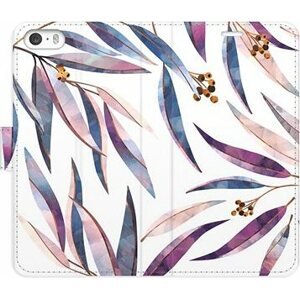 iSaprio flip puzdro Ornamental Leaves pre iPhone 5/5S/SE