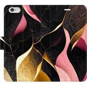 iSaprio flip puzdro Gold Pink Marble 02 na iPhone 6/6S