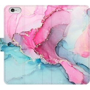 iSaprio flip pouzdro PinkBlue Marble pro iPhone 6/6S