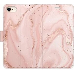 iSaprio flip puzdro RoseGold Marble na iPhone 7/8/SE 2020