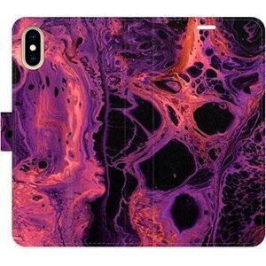 iSaprio flip puzdro Abstract Dark 02 pre iPhone X/XS