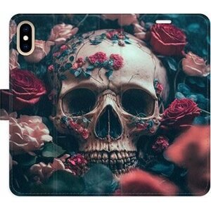 iSaprio flip puzdro Skull in Roses 02 pre iPhone X/XS