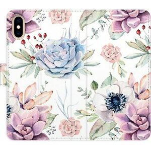 iSaprio flip pouzdro Succulents Pattern pro iPhone X/XS