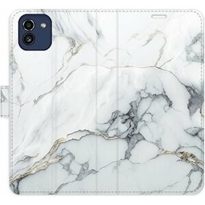 iSaprio flip puzdro SilverMarble 15 pre Samsung Galaxy A03