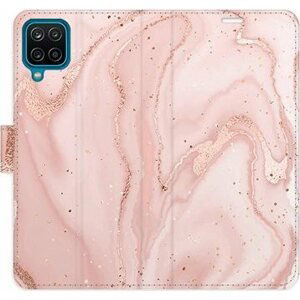 iSaprio flip puzdro RoseGold Marble na Samsung Galaxy A12