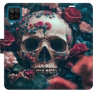 iSaprio flip puzdro Skull in Roses 02 pre Samsung Galaxy A12