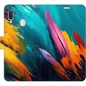 iSaprio flip puzdro Orange Paint 02 pre Samsung Galaxy A20e