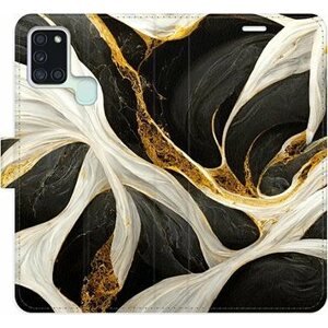 iSaprio flip pouzdro BlackGold Marble pro Samsung Galaxy A21s